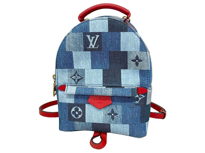 Zaino MINI Palm Springs Louis Vuitton Monogram Denim