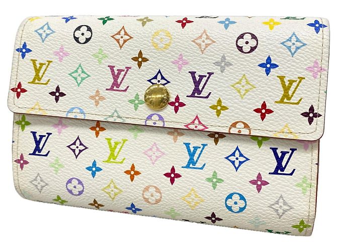 Portafoglio Tri-fold Louis Vuitton in Blanc
