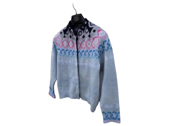 Giorgio Armani Strickjacke
Grau Rosa Blau Muster
Wollmischung