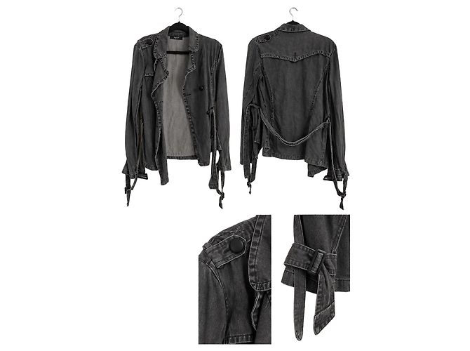 Autre Marque Giacca di jeans grigia