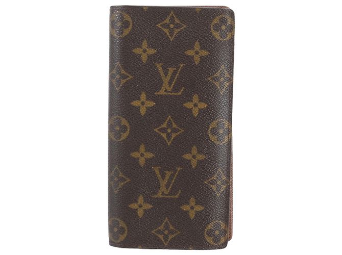 Louis Vuitton Monogram Portefeuille Brazza Bi-fold Leather Wallet