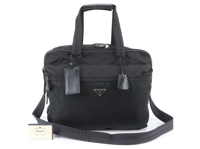 Prada Tessuto Nylon V141 2-Way Boston Bag/Shoulder Bag
