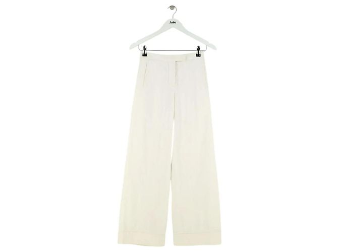 Alexander McQueen Weiße Baumwollhose