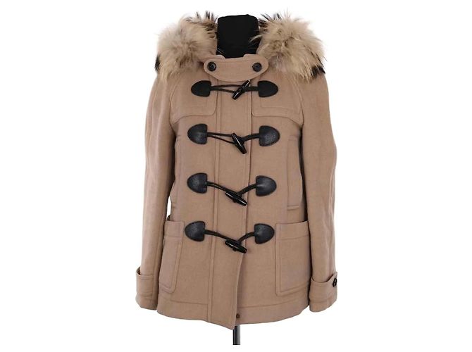 Casaco Burberry de lã camel