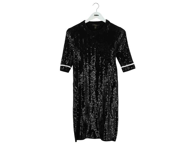 Louis Vuitton Kleid Schwarz mit Pailletten