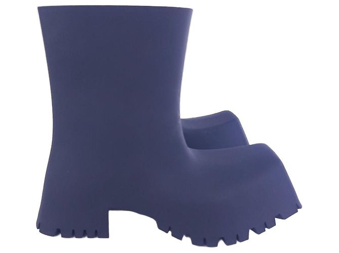 Botas Balenciaga Trooper de goma negra