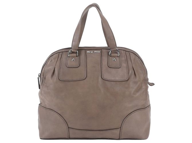 Borsa Boston Miu Miu in pelle rosa