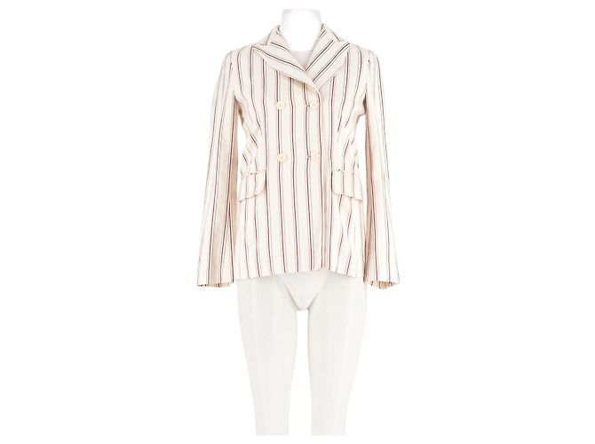 Sandro Blazer en coton blanc