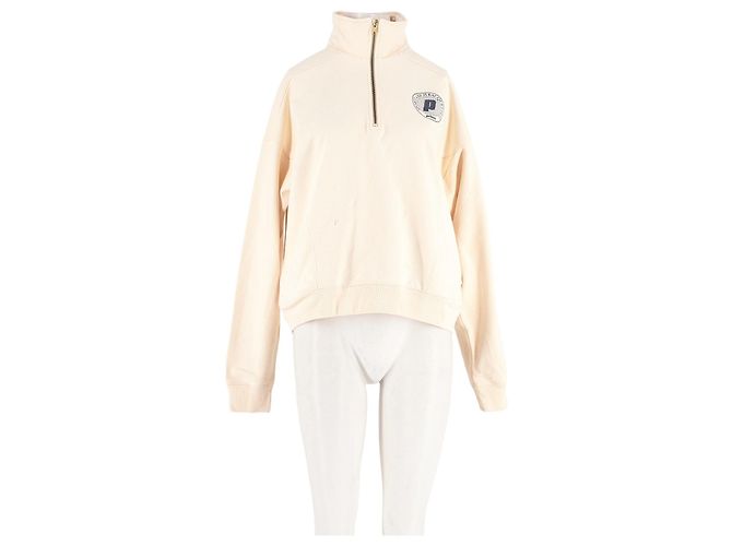 Autre Marque Sudadera SPORTY & RICH de algodón beige