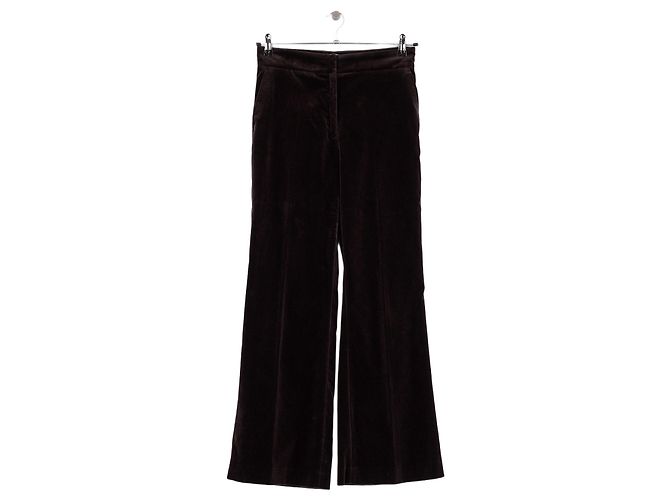 Autre Marque Calças de algodão castanho