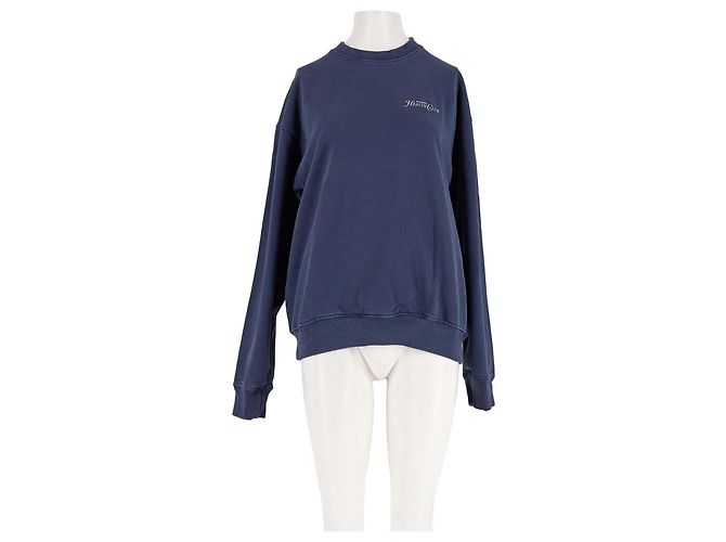 Autre Marque Sudadera SPORTY & RICH de algodón azul marino