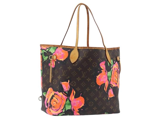 LOUIS VUITTON Monogram Rose Neverfull MM Tote Bag M48613 LV