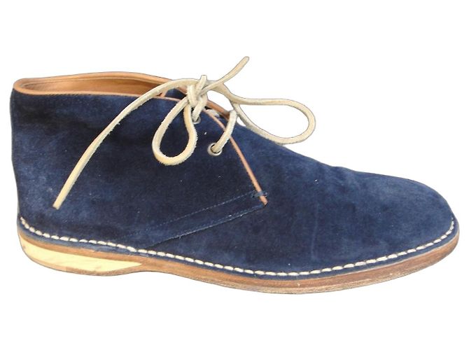 Acne Studios Marineblaue Wildleder Chukka Boots