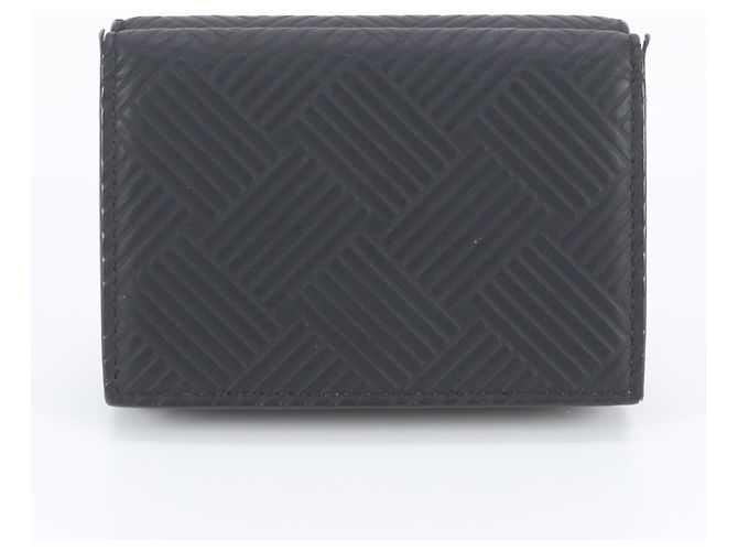 Cartera tri-fold Intrecciato grabada Bottega Veneta