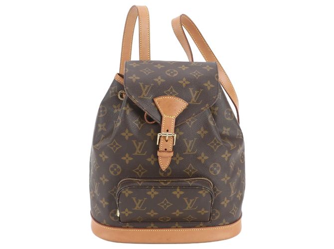 Louis Vuitton Monogram Montsouris MM Leder-Rucksack