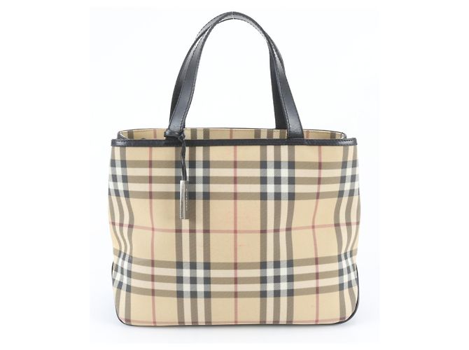 Sac cabas en cuir Burberry Nova Check