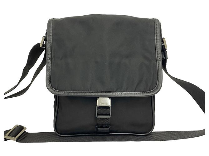 Borsa Prada in nylon Tessuto e pelle Saffiano con logo triangolo