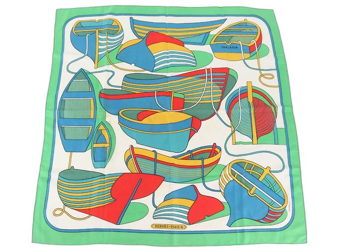 Hermès Pañuelo de seda Hermes Carre 90 THALASSA