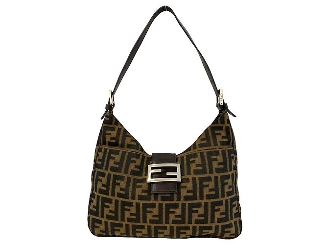 Sac à main épaule Fendi Vintage Zucca FF Pattern
