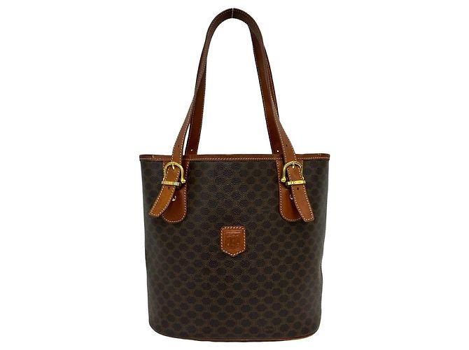 Céline CELINE Vintage Macadam Blazon Pattern Triomphe Tote Bag