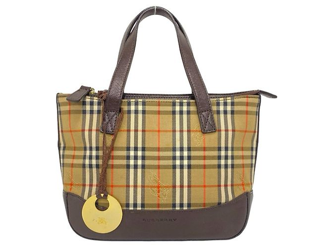 Burberry Nova Check Shadow Horse Pattern Handtasche