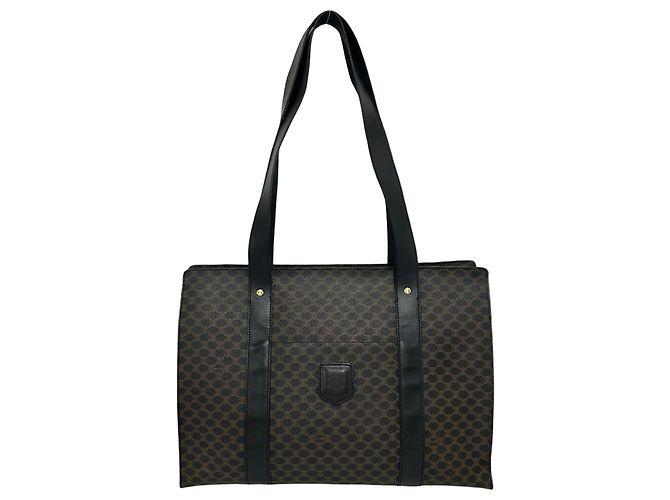 Edge Céline CELINE Vintage Macadam Blazon Pattern Tote Bag