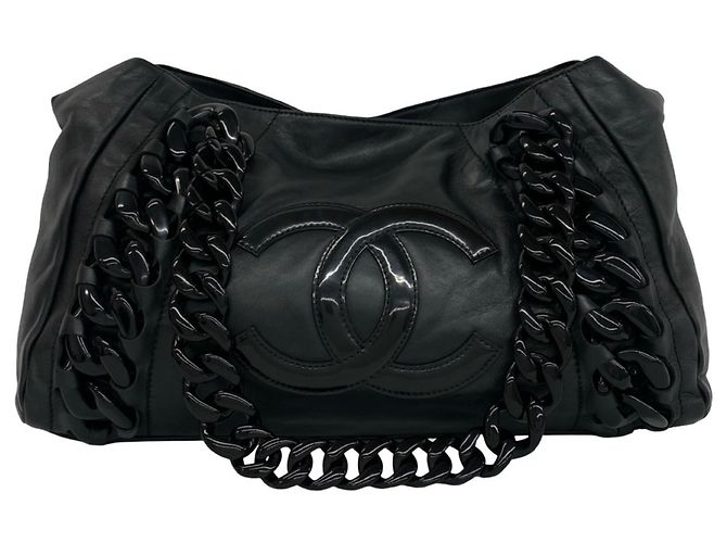 Chanel Coco Mark Leather Tote Bag