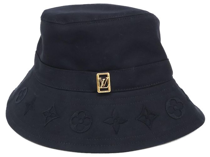 Bucket Bob Louis Vuitton en coton noir