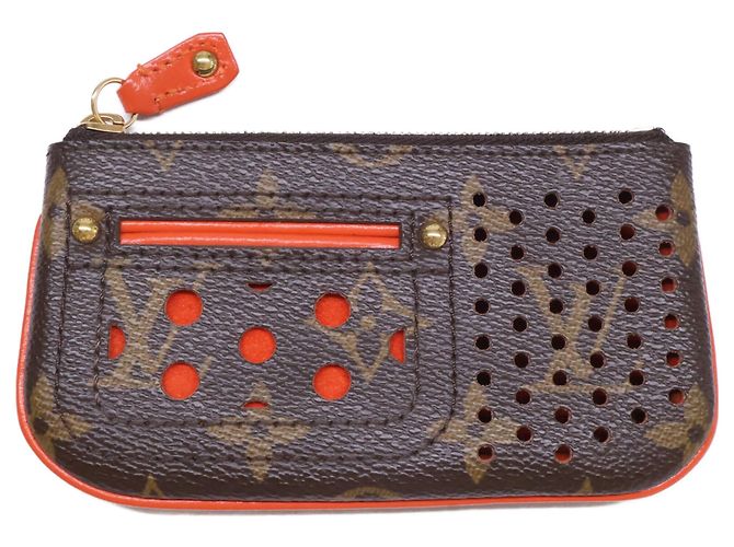 Louis Vuitton Pochette Clé Perfo Monogram Canvas Key Case Wallet