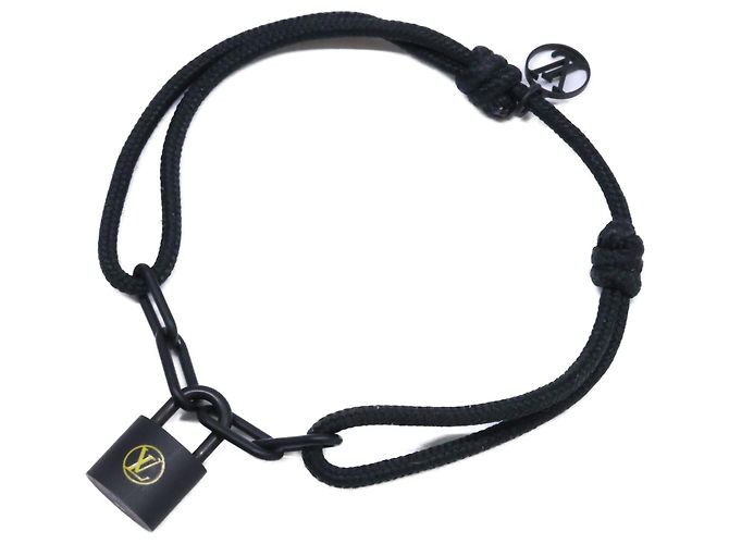 Lockit Bracciale con Charms Louis Vuitton Nero