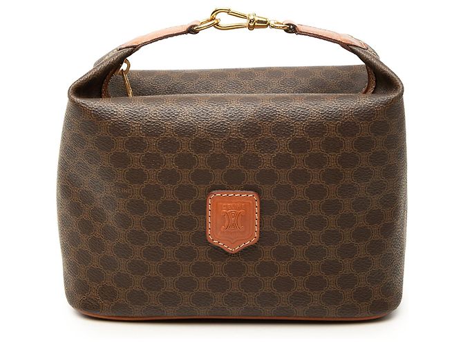 Céline Borsa Celine Brown Macadam Coated Canvas