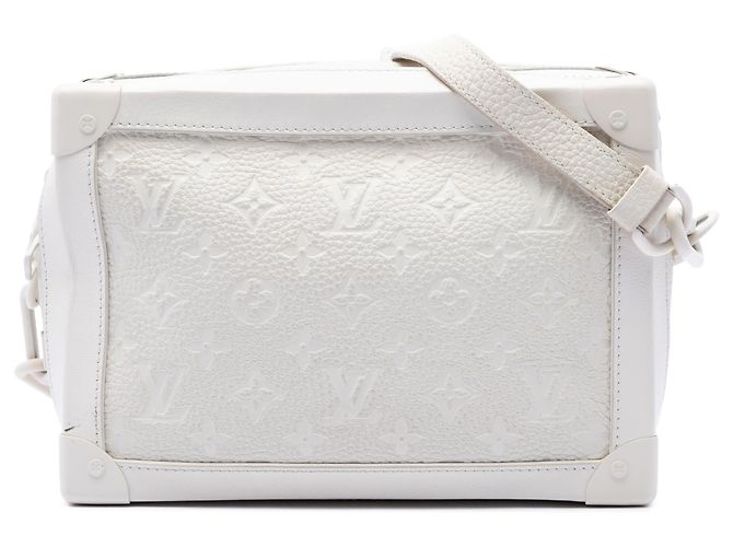 Louis Vuitton White Monogram Taurillon Solar Ray Soft Trunk