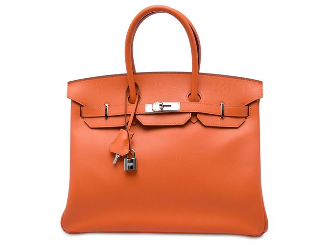 Hermès Orange Epsom Birkin Retourne 35