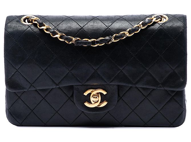 Chanel Black Small Classic Lambskin Double Flap