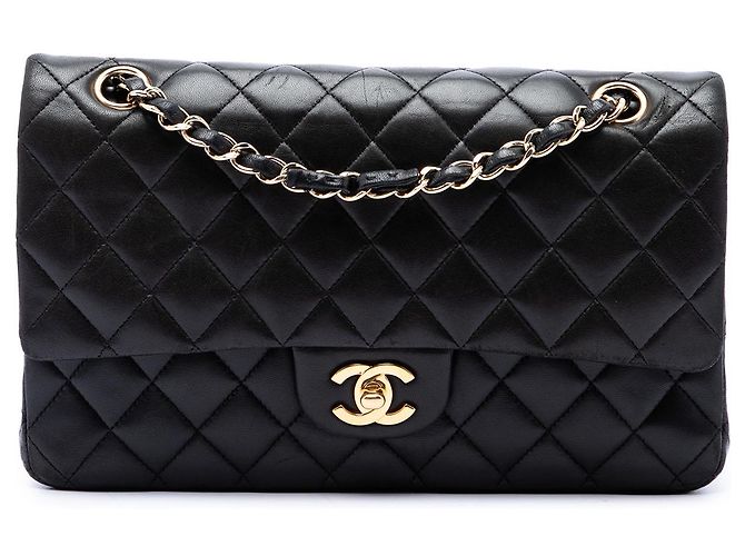 Chanel Black Medium Classic Lambskin Double Flap