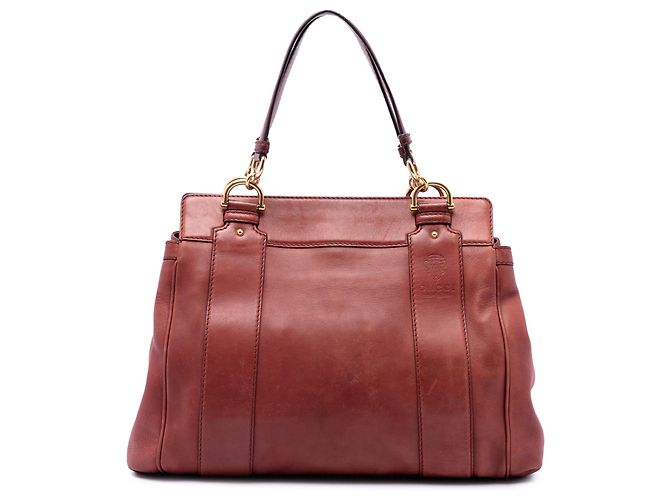 Tote Gucci Smilla em couro de bezerro vermelho