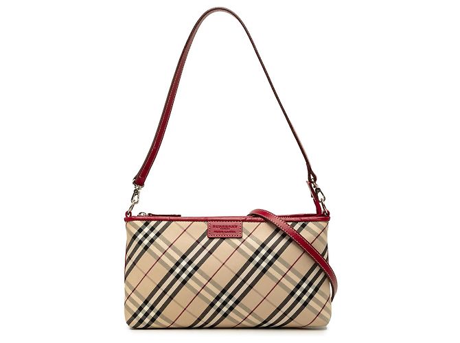 Bolso Satchel Burberry Beige Nova Check Canvas