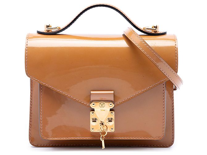 Louis Vuitton Beige Monogram Vernis Monceau BB