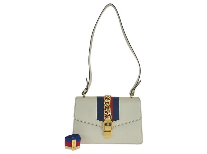 Bolsa de Ombro em Couro Gucci Sylvie