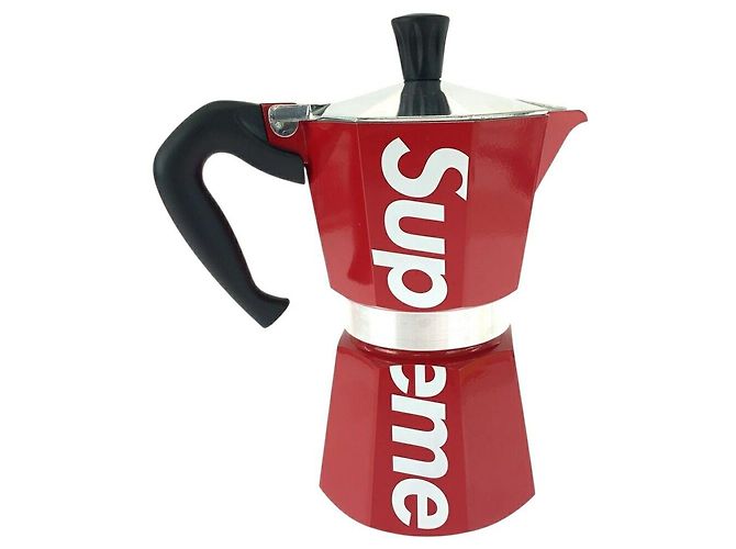 Cafetera Moka Express Supreme de acero inoxidable