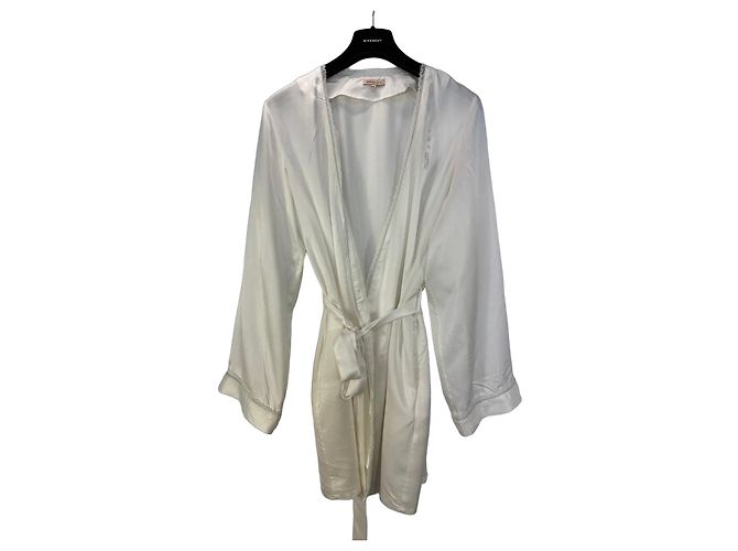 Autre Marque Bata Morgan Lane Mezcla de Seda Blanca y Encaje