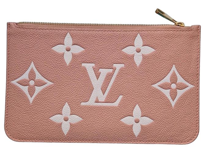 Louis Vuitton Pouch Monogram Empreinte Leather Pink