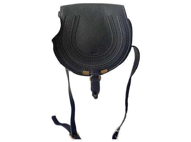 Chloé Marcie Borsa a Tracolla in Pelle Nera