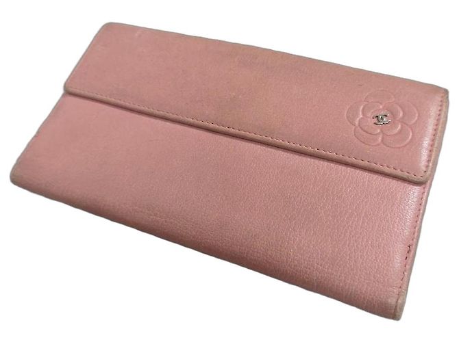 Cartera Chanel Camélia de Cuero Rosa
