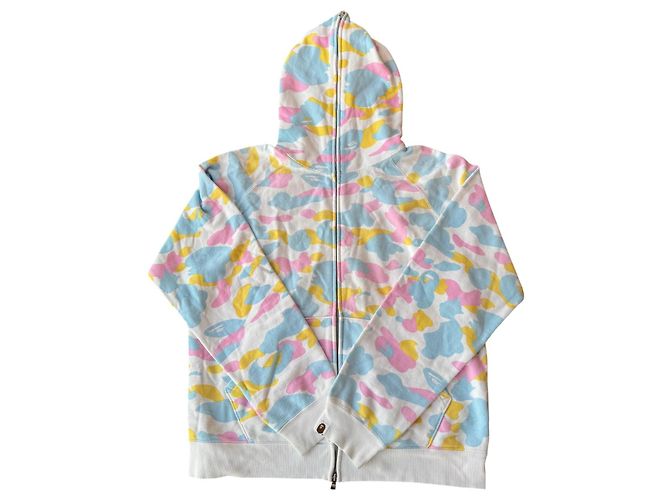 Autre Marque BAPE A Bathing Ape Cotton Candy Full-Zip Hoodie - Weiß
