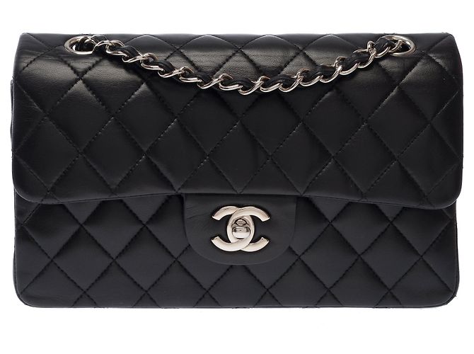 Bolsa CHANEL Timeless/Classique em Couro Preto - 104013