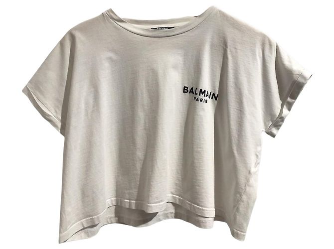 Top Balmain blanc T.M