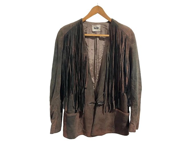 Acne Jacke mit Fransen T.38