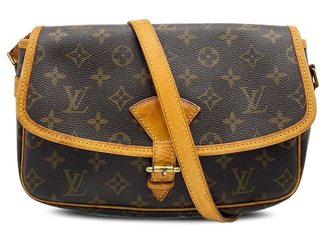 Bolsa Tiracolo Louis Vuitton Monogram Sologne Castanha