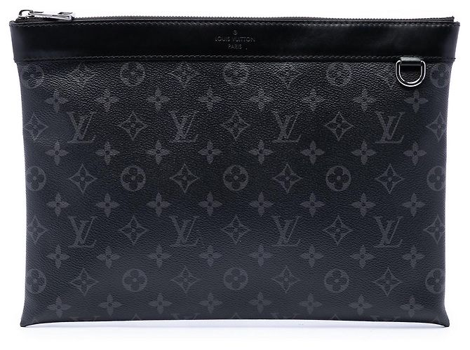 Bolso de mano Louis Vuitton Monogram Eclipse Discovery Pochette GM negro